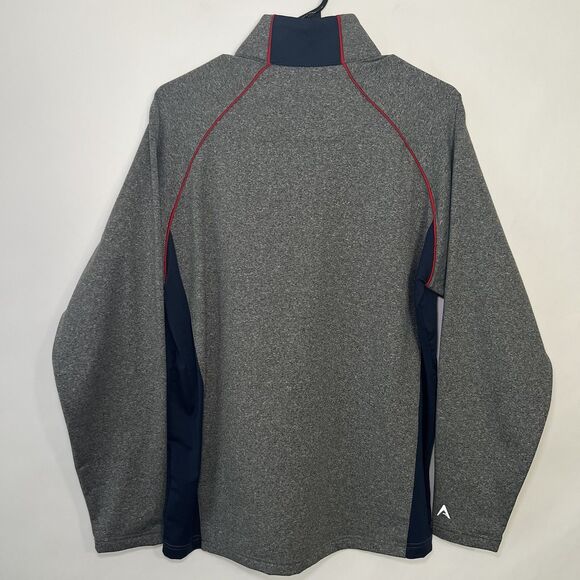 Houston Texans Antigua 1/4 Zip Pullover Jacket Mens Size Medium Gray Performance - Picture 9 of 12